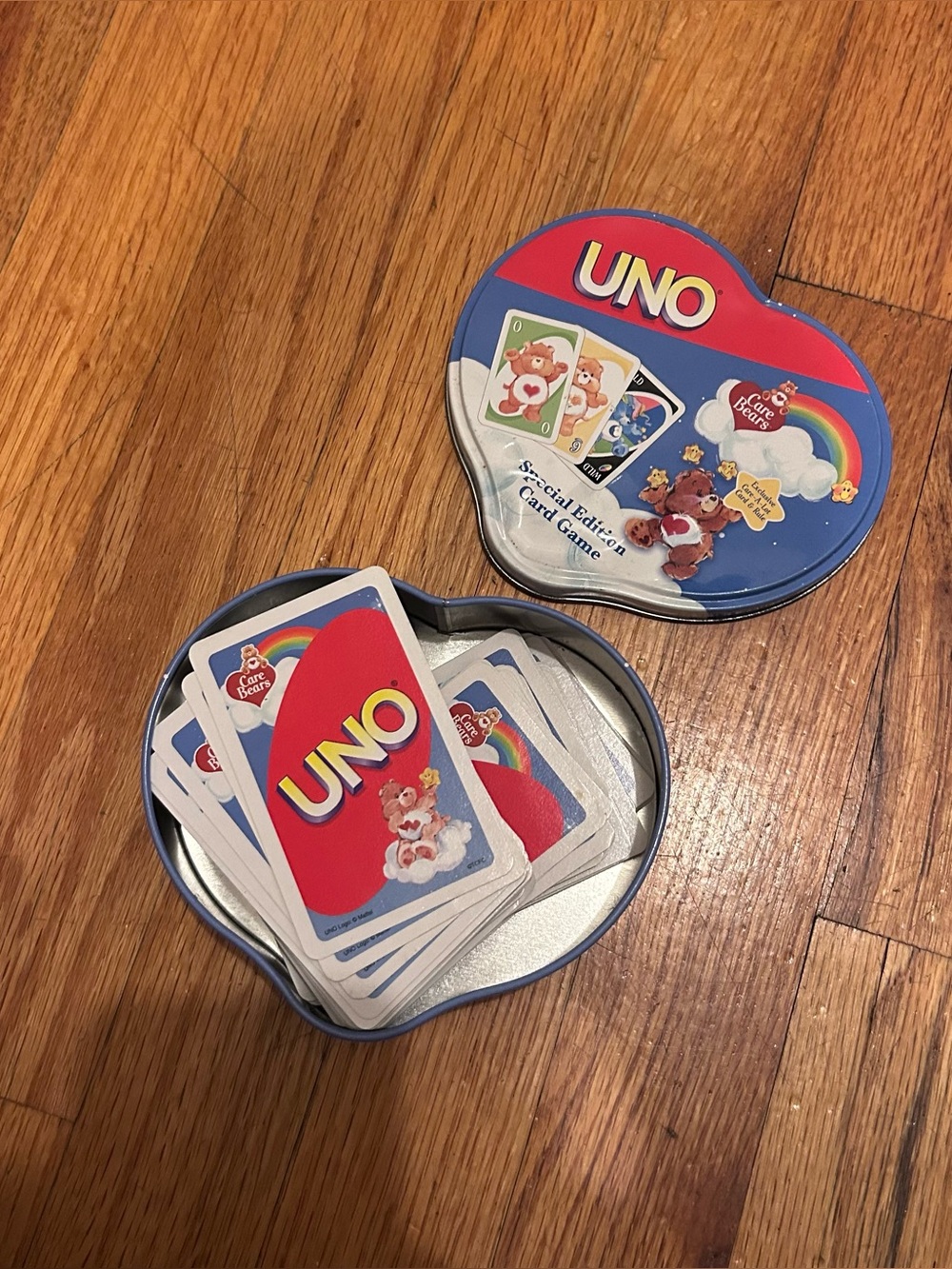 UNO Care Bears Special Edition Card Game - Heart Tin